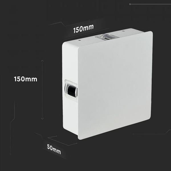LAMPADA LED QUADRATA 4W STELLA CORPO BIANCO IP65 LAMPADA LED QUADRATA 4W STELLA CORPO BIANCO IP65